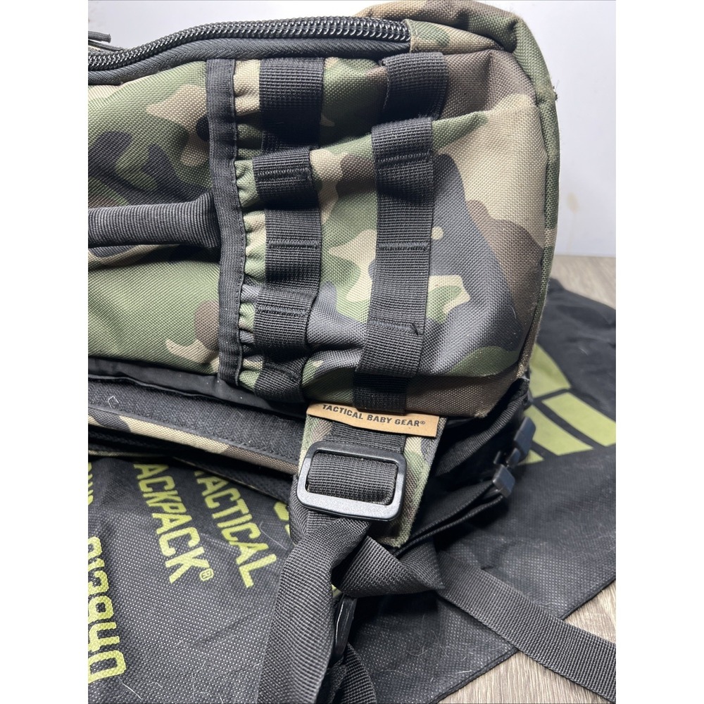 TBG Tactical Baby Gear Daypack 3.0 Diaper Bag Changing Mat +Pouch Woodlands Camo - Picture 6 of 7